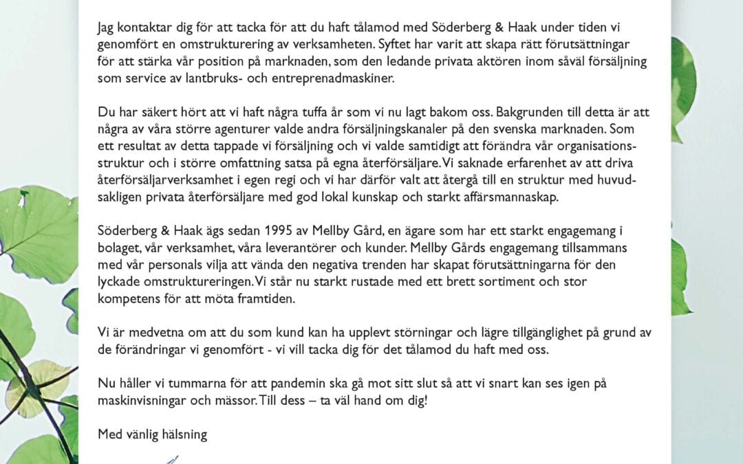 Tack för att du har haft tålamod med oss